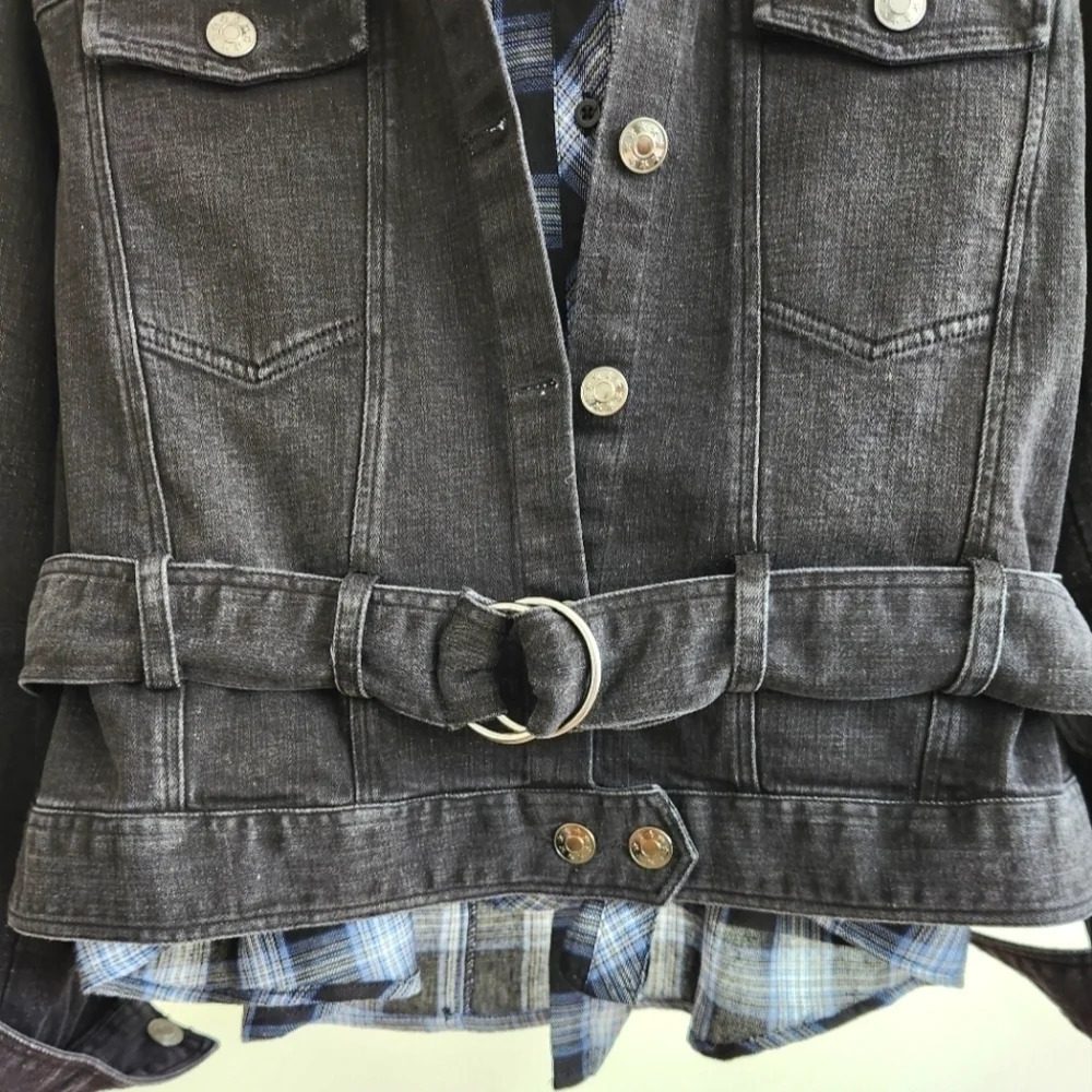 NWT || SONCY || black denim jacket - Picture 3 of 8